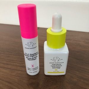 Drunk Elephant GLC and Marula oil combo